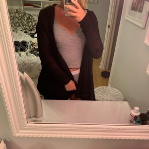 Black cardigan